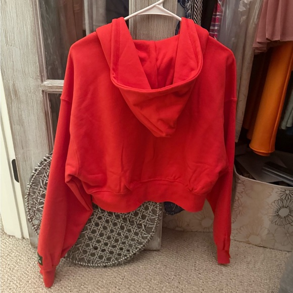 Women's Red Hoodie Jacket - Picture 4 of 6
